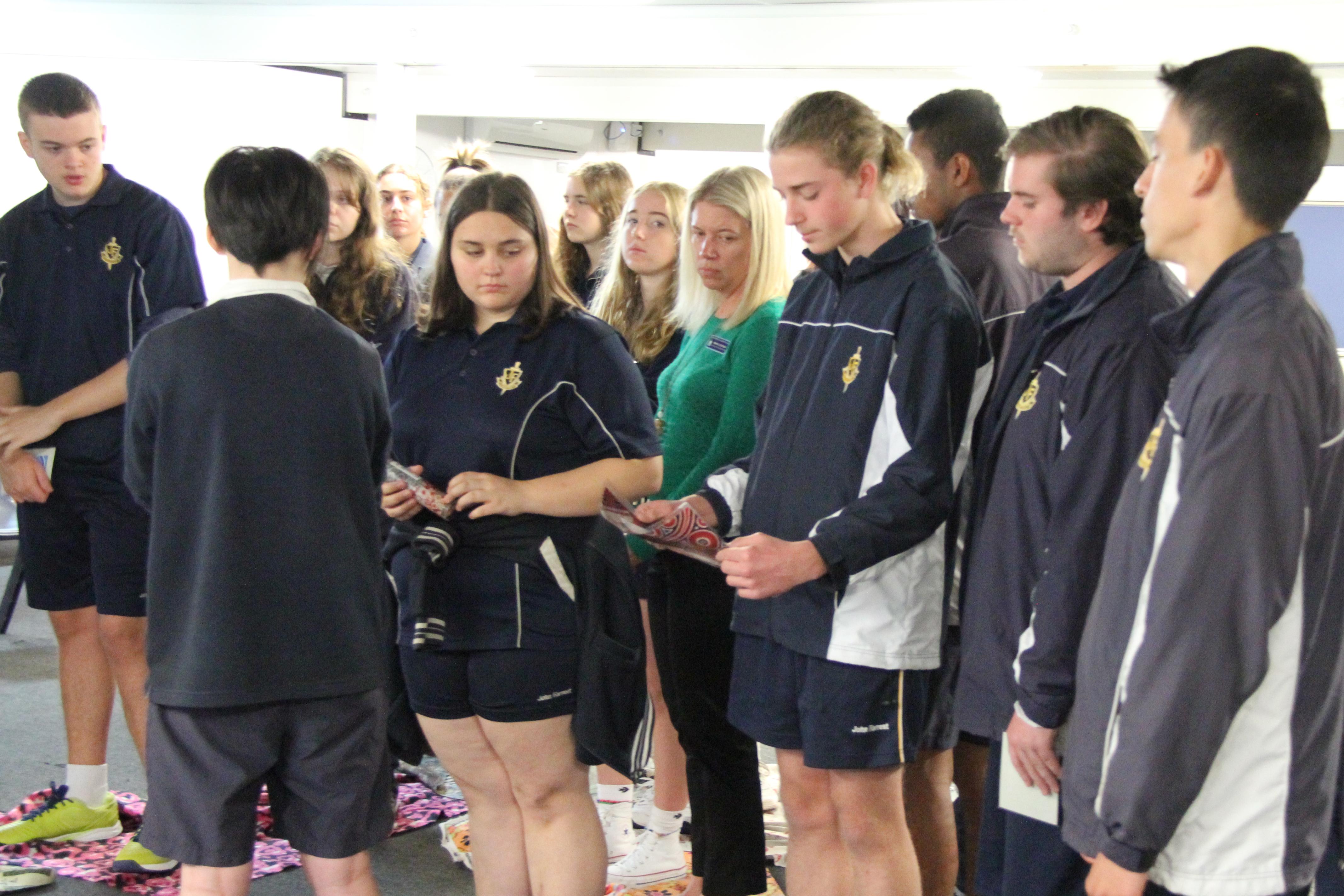 Blanket Activity expands knowledge John Forrest Secondary College