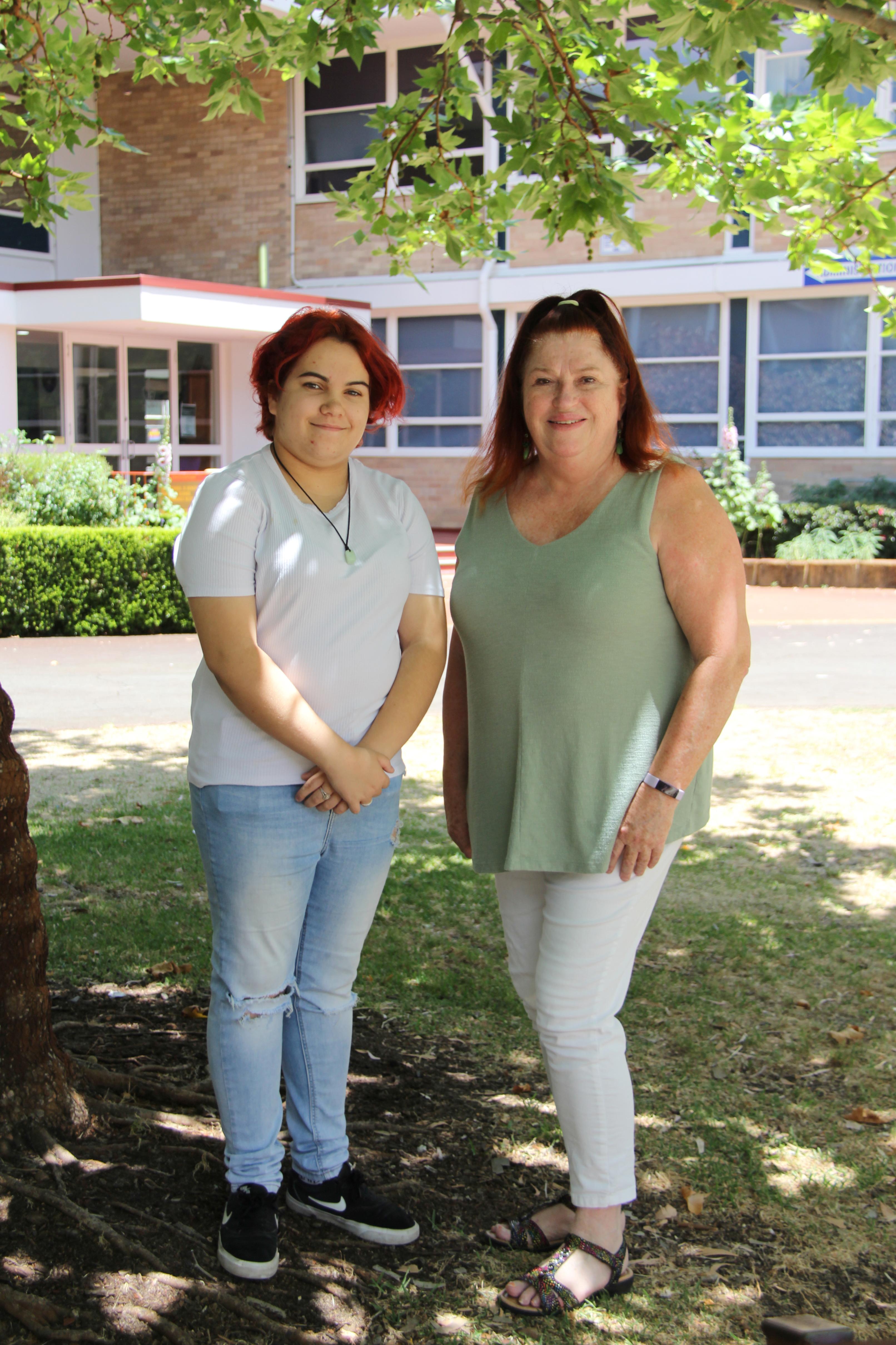 Jorja Davis and Ms Robinson