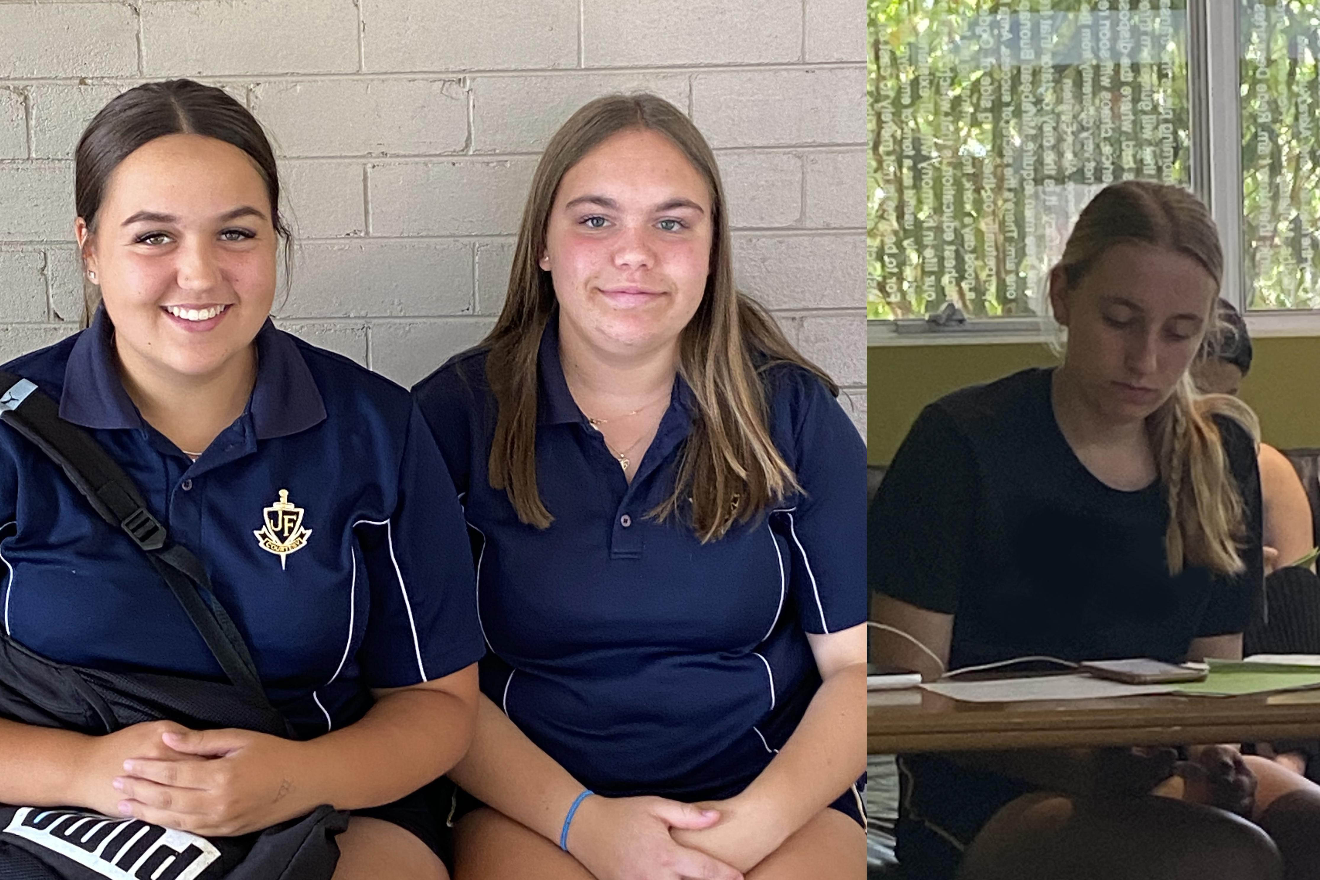 Sienna Plumb, Jaylee Smith and Matilda Orkney