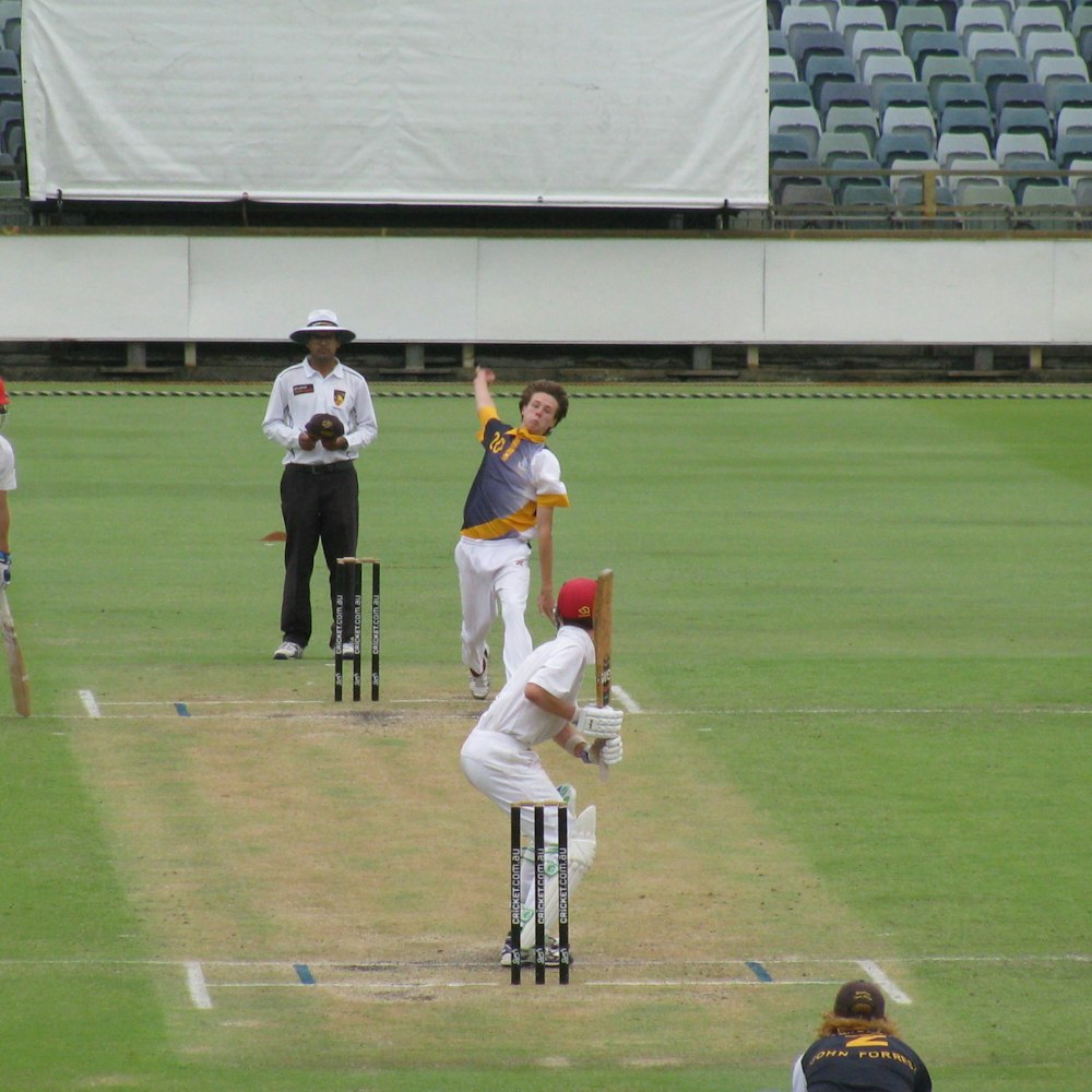 Jackson Newman bowling at the WACA in the First XI final