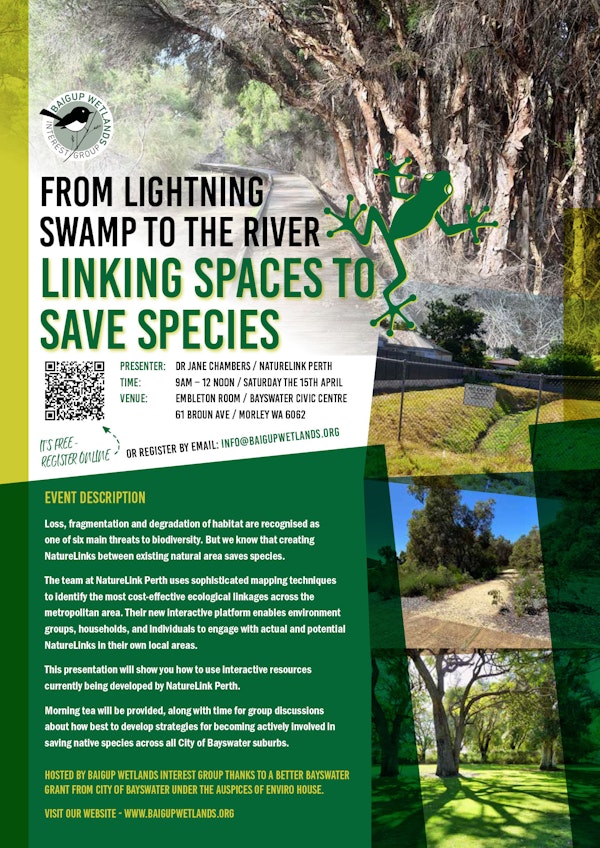 From Lightning Swamp to the River - Linking Spaces to Save Species