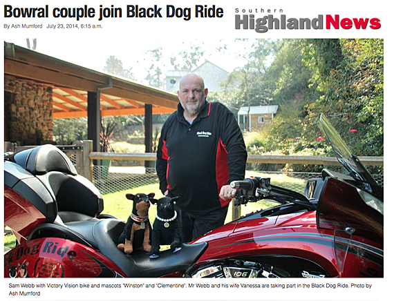 Black Dog Ride Around Australia Media - Bowra Couple Tackles Black Dog