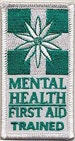 Black Dog Ride Mental Health First Aid Training (MHFA) July 2015 MHFA Trained Patch