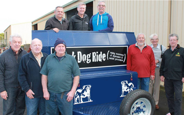 Black Dog Ride with South West Freemasons and the trailer