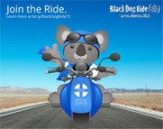 Black Dog Ride Across America - ALGEE Bear