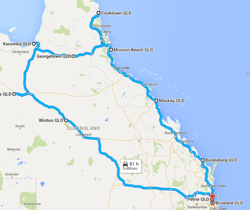 Black Dog Ride QLD 2016 Itinerary v1