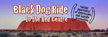 Black Dog Ride to the Red Centre 2015 Uluru Banner