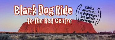 Black Dog Ride to the Red Centre 2015 Uluru Banner