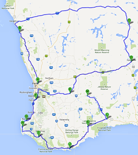 Black Dog Ride WA State Ride 2014 Map Thumbnail