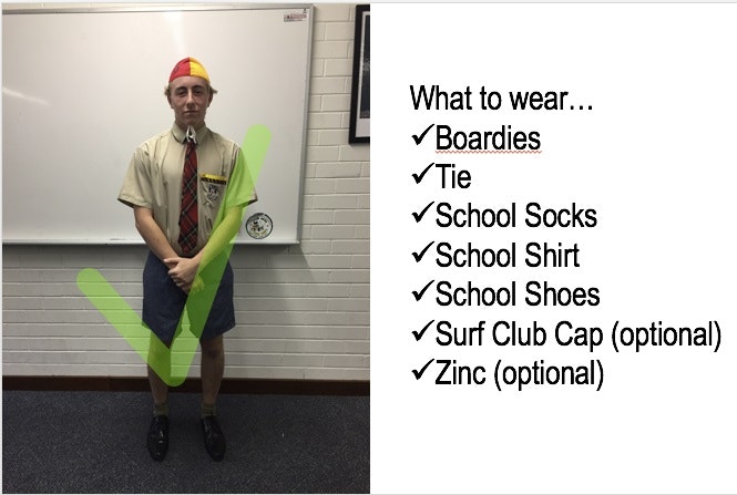 boardies day uniform